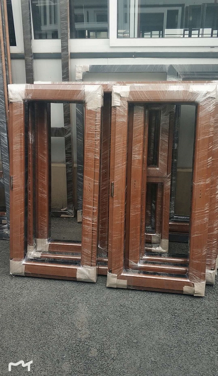 鞍山市天乙門窗工業有限公司沈陽經銷商所訂貨品已完成，經過檢驗后進行包裝，準備發貨。(圖3)